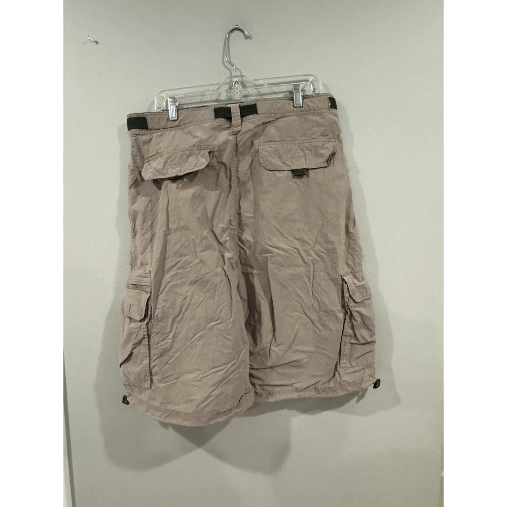Carbon Cargo Shorts Military Style Loose Fit Multi Pockets Cotton Casual Mens